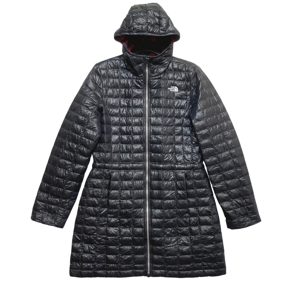 The North Face Thermoball Parka Jacket Womens Medium Black Quilted Hooded